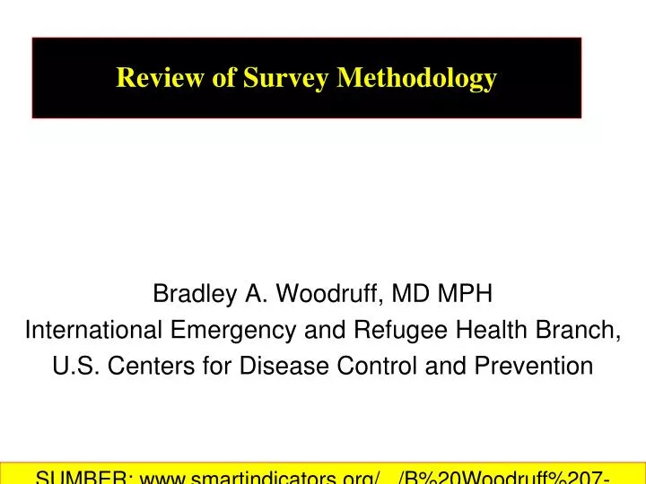 review of survey methodology