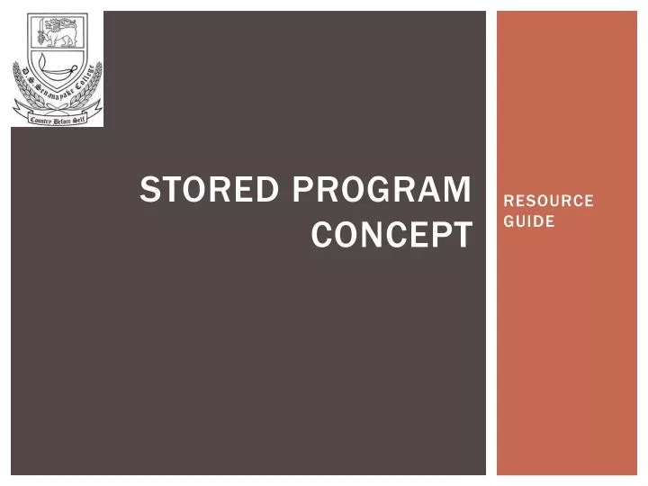 stored program concept