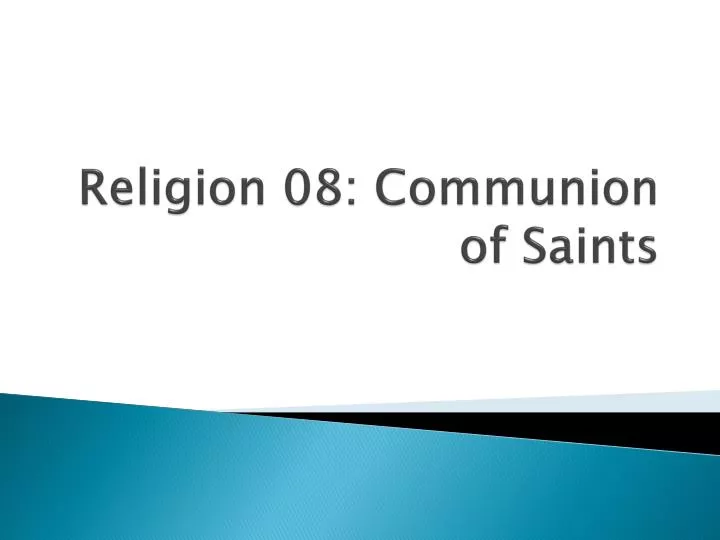 religion 08 communion of saints