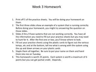 Week 3 Homework
