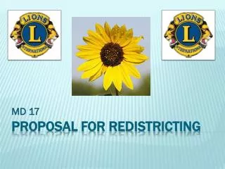 Proposal for Redistricting