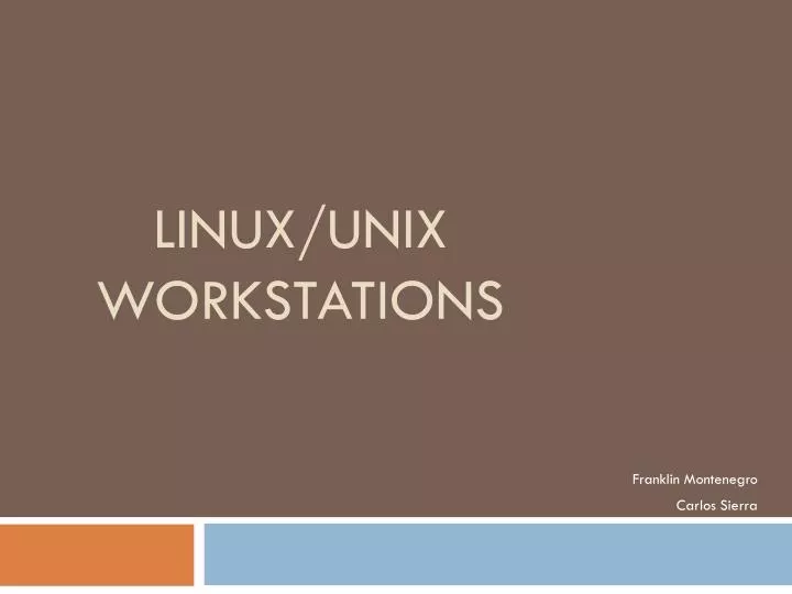 linux unix workstations