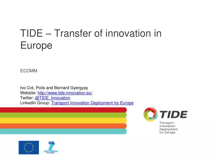 tide transfer of innovation in europe