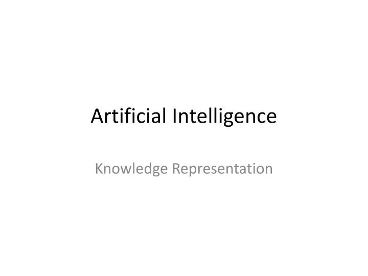 artificial intelligence