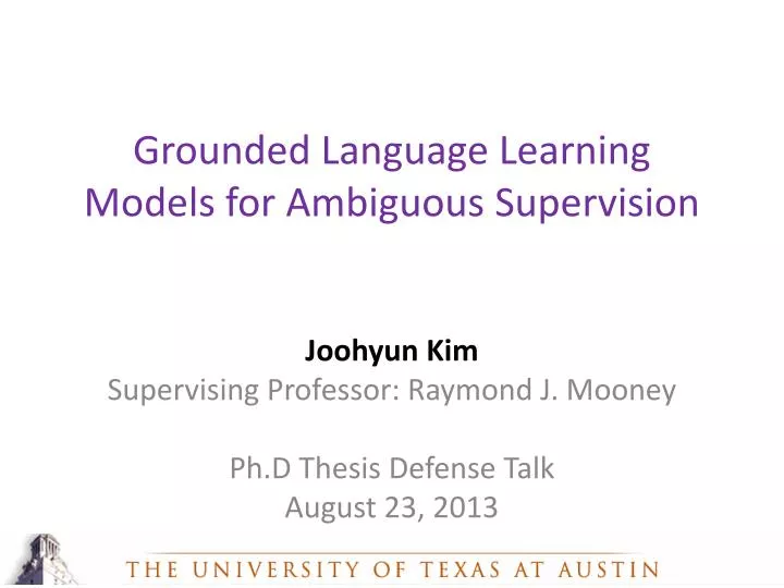 grounded language learning models for ambiguous supervision