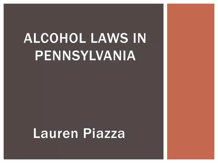 alcohol laws in pennsylvania