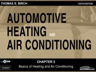 CHAPTER 3 Basics of Heating and Air Conditioning