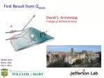 Insights from Qweak: Exploring Incomplete Standard Model Physics - slide 1