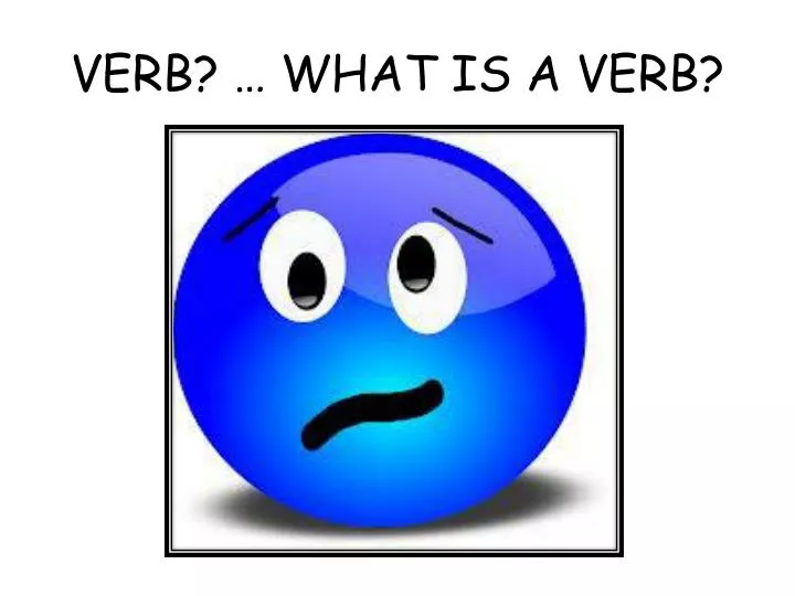 verb what is a verb