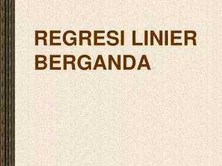 regresi linier berganda