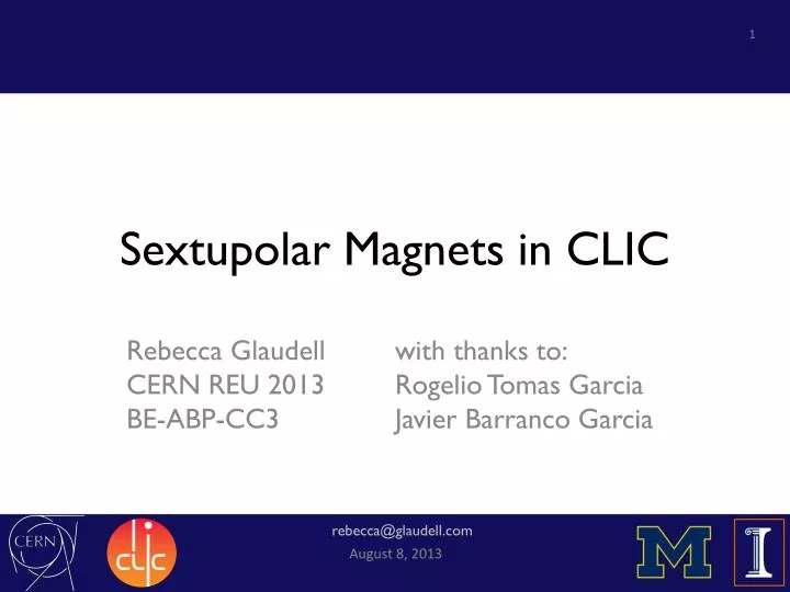 sextupolar magnets in clic