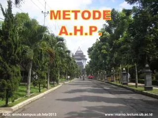METODE A.H.P.
