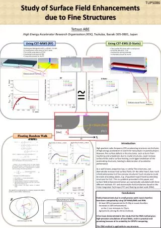 study of surface field enhancements due to fine structures