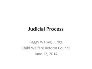 Judicial Process