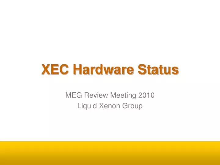 xec hardware status