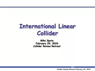 International Linear Collider