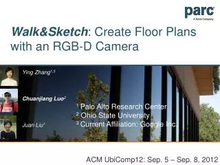 Walk&amp;Sketch : Create Floor Plans with an RGB-D Camera