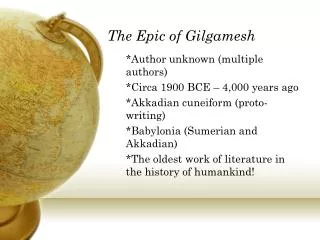 The Epic of Gilgamesh