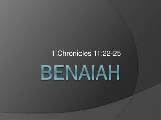 Benaiah