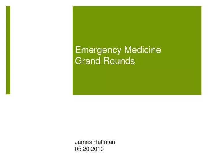 emergency medicine grand rounds
