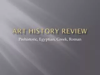 ART HISTORY REVIEW