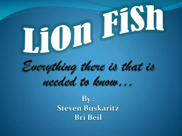 lion fish