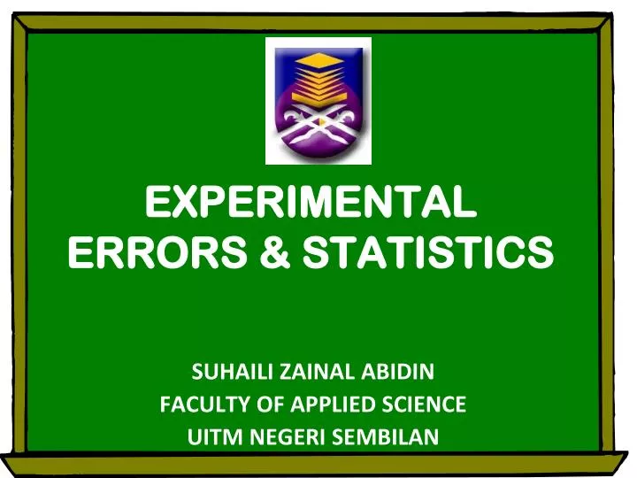 experimental errors statistics