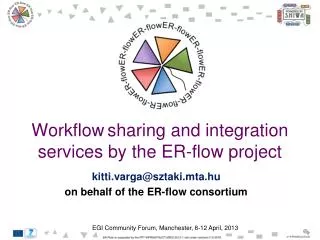 Workflow sharing and integration services by the ER-flow project