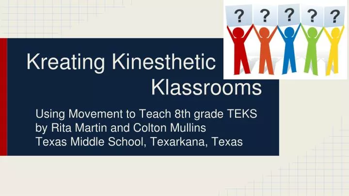 kreating kinesthetic klassrooms