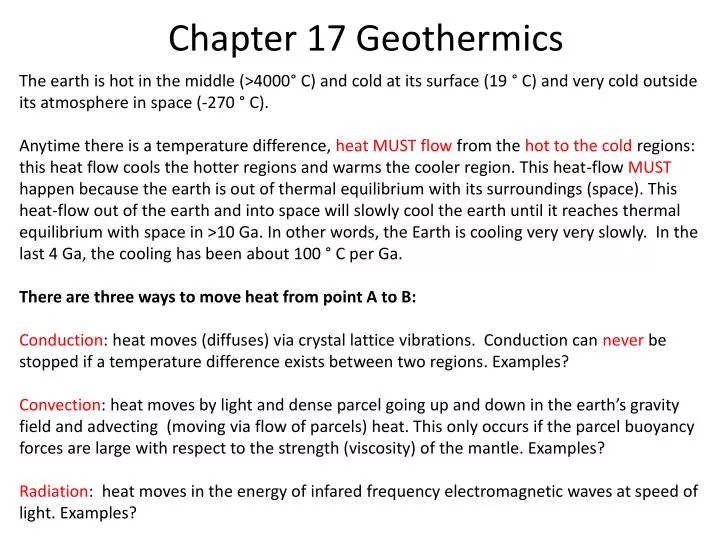 chapter 17 geothermics