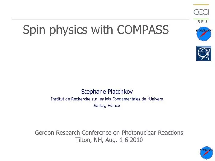 spin physics with compass