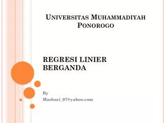 regresi linier berganda