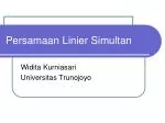 Persamaan Linier Simultan - slide 1
