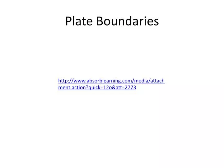 plate boundaries