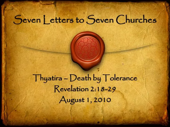 seven letters to seven churches