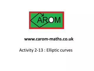 Activity 2-13 : Elliptic curves