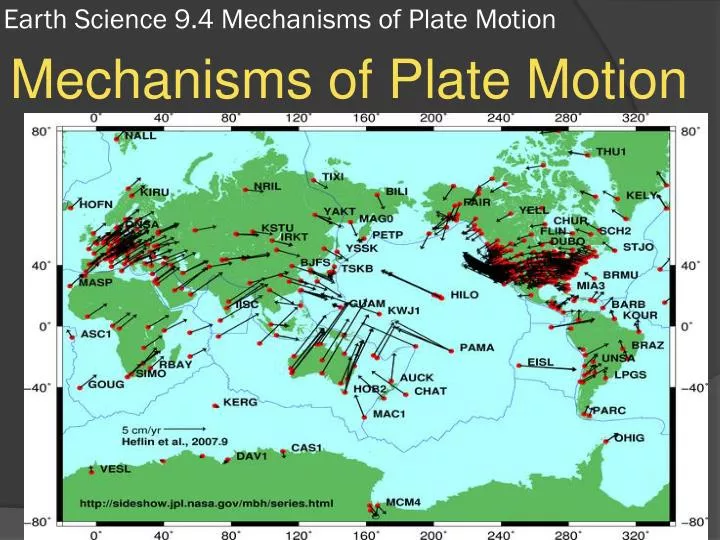 earth science 9 4 mechanisms of plate motion