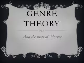 Genre Theory