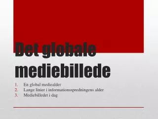 det globale mediebillede