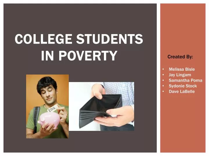 college students in poverty
