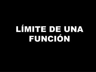l mite de una funci n