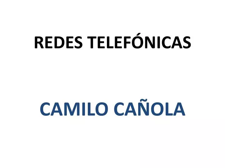 redes telef nicas