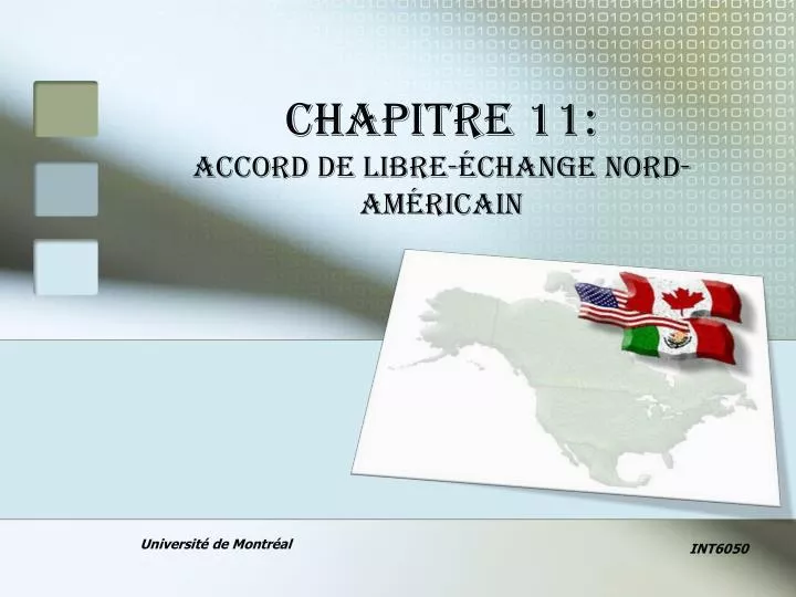 chapitre 11 accord de libre change nord am ricain