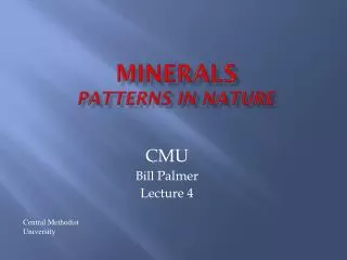 Minerals Patterns in Nature