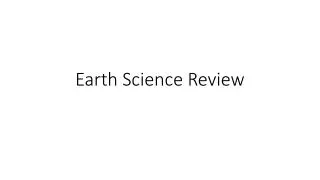 Earth Science Review