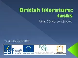 british literature tasks