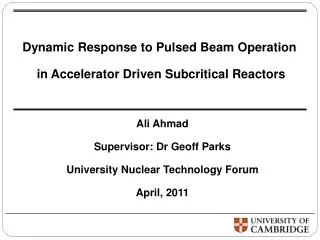 Dynamic Response to Pulsed Beam Operation in Accelerator Driven Subcritical Reactors