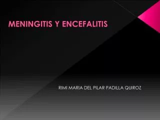 meningitis y encefalitis