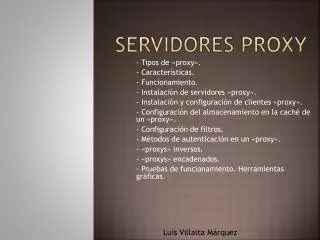 servidores proxy