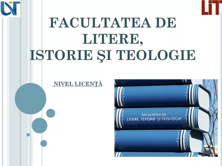 facultatea de litere istorie i teologie